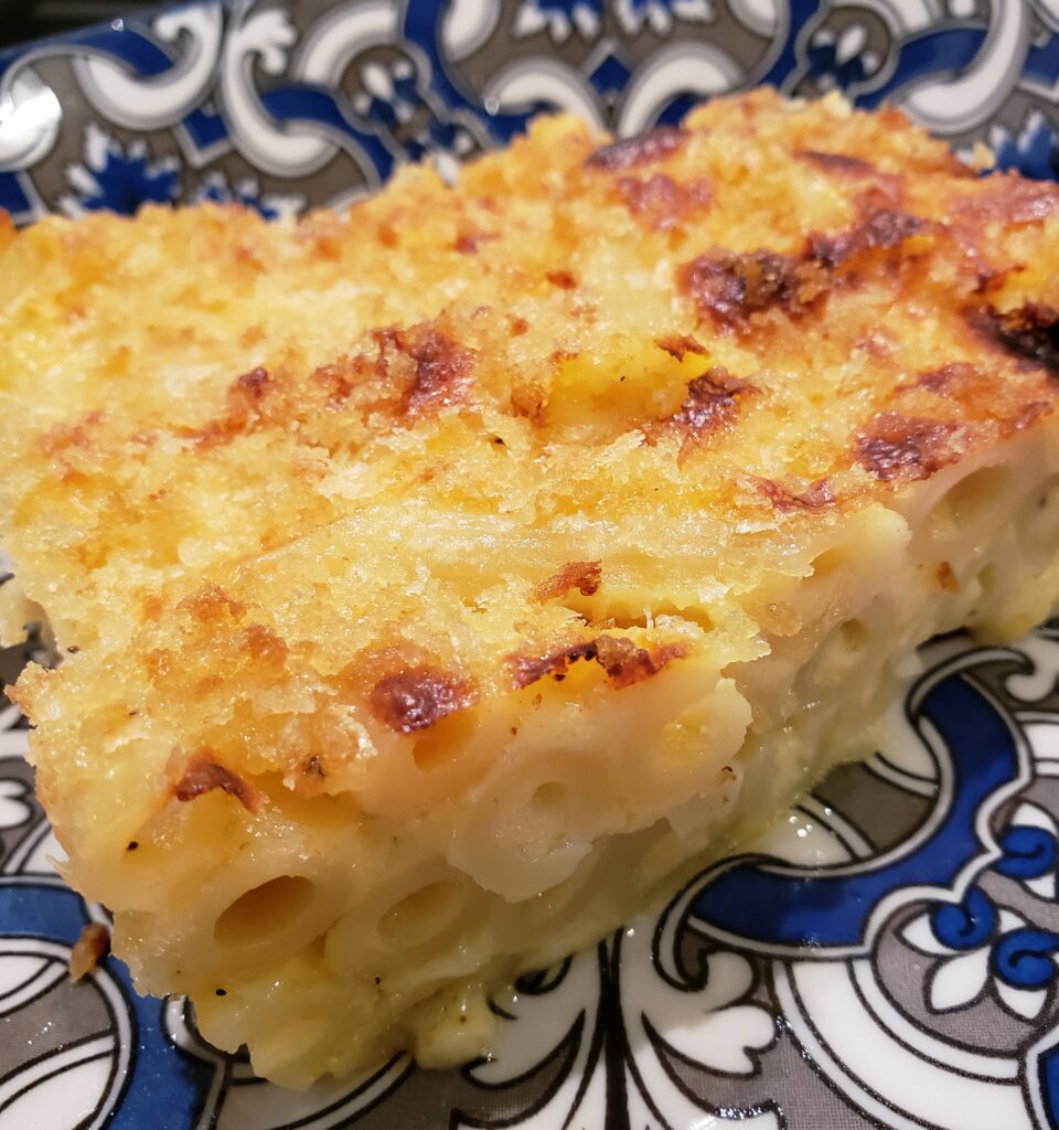 Creamy Cheddar and Gruyere Baked Mac & Cheese - The Foodie Chick